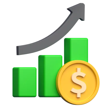 Financial Performance  3D Icon