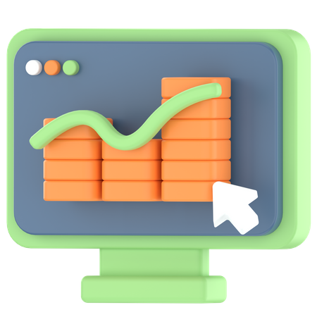 Financial performance  3D Icon