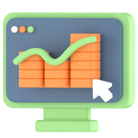 Financial performance  3D Icon