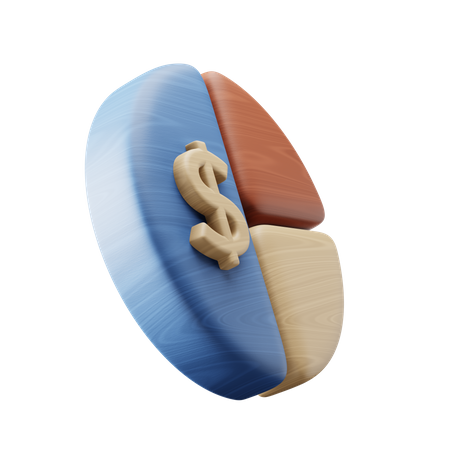 Financial Pie Chart  3D Icon