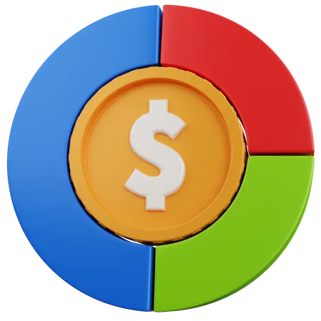 Financial Pie Chart 3D Icon