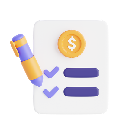 Financial Plan  3D Icon