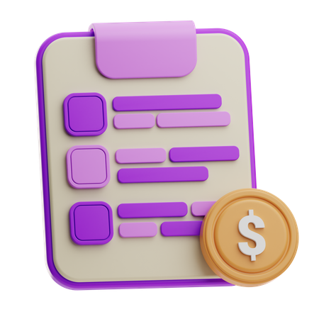 財務計画  3D Icon