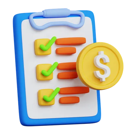 Financial Plan  3D Icon