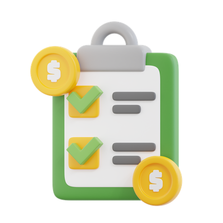 Financial Plan  3D Icon