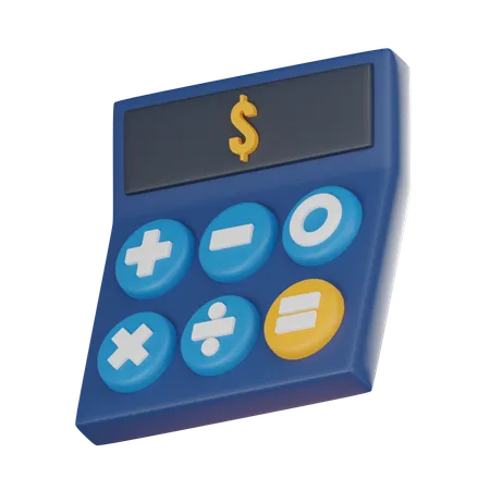 Calculator Visual Representation Of Financial Planning Risk Calculation For Conveying Concepts Of Financial Literacy Financial Security And Financial Freedom 3 D Render Illustration 3D Icon