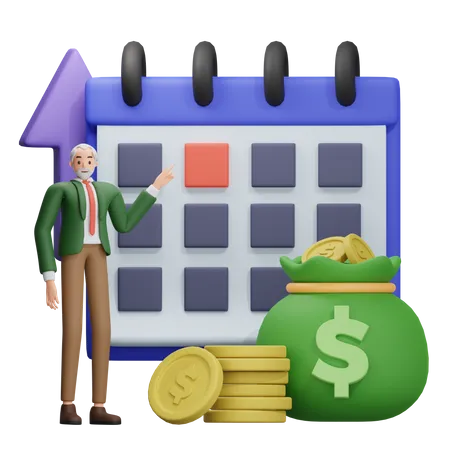 Financial Planning  3D Illustration