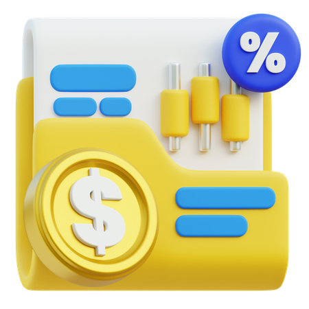 Financial Portfolio  3D Icon