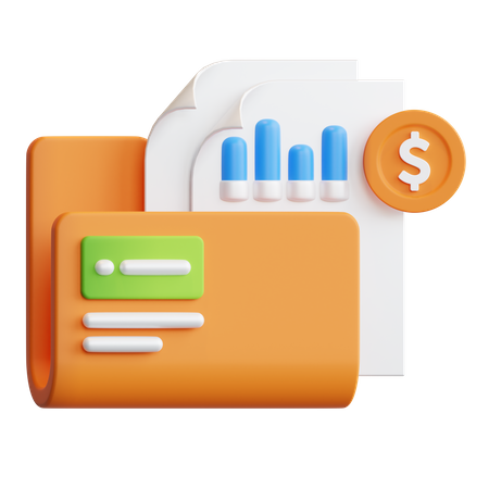 Financial Portfolio  3D Icon