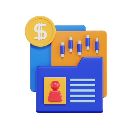 Financial Portfolio  3D Icon