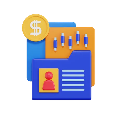 Financial Portfolio  3D Icon