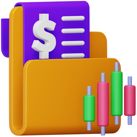 Financial Portfolio  3D Icon