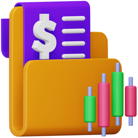 Financial Portfolio  3D Icon