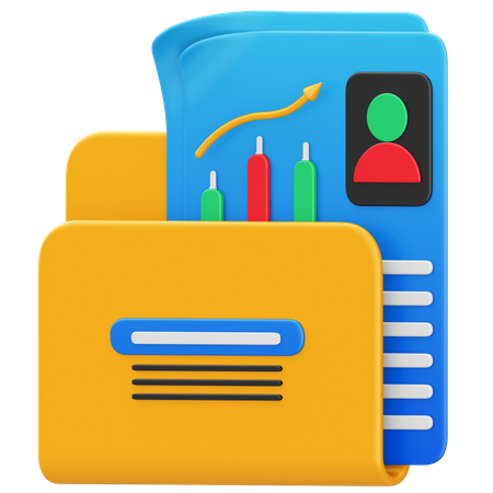 Financial Portfolio  3D Icon