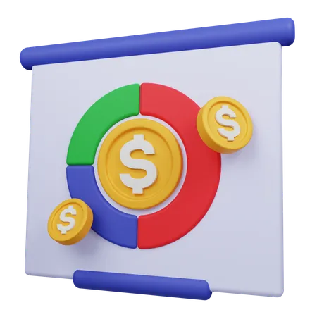 Financial Presentation  3D Icon