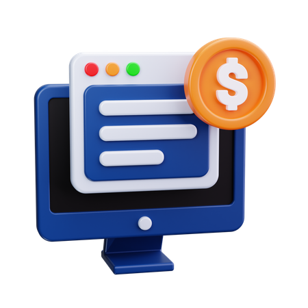 Financial presentation  3D Icon