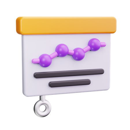 Financial Presentation  3D Icon