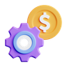 financial process 3d logo
