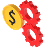 financial process 3d logo