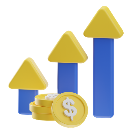 Financial Profit  3D Icon