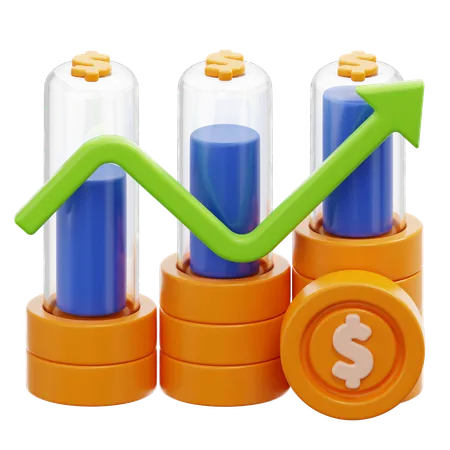 Financial Profit  3D Icon