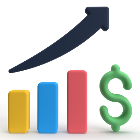 Financial Profit  3D Icon