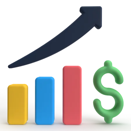 Financial Profit  3D Icon