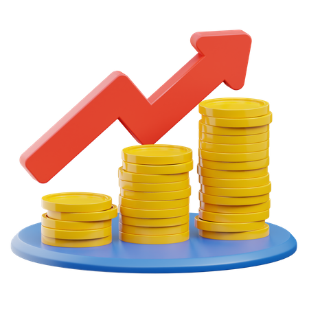 Financial Profit  3D Icon