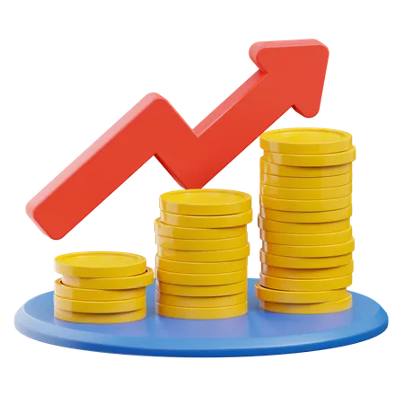 Financial Profit  3D Icon