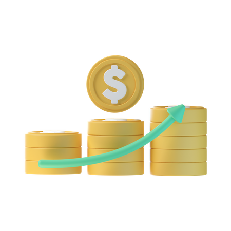 Financial Profit  3D Icon