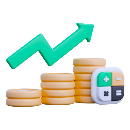 Financial Profit  3D Icon