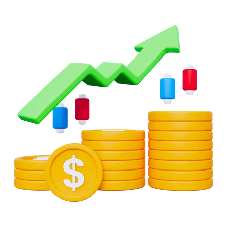 Financial Profit  3D Icon