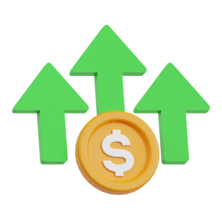 Financial Profit  3D Icon