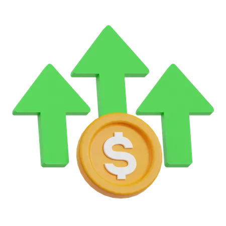 Financial Profit  3D Icon