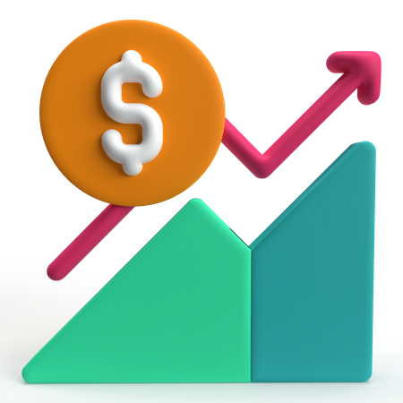 Financial Profit  3D Icon