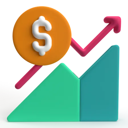 Financial Profit  3D Icon