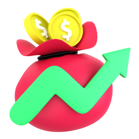 Financial profit  3D Icon