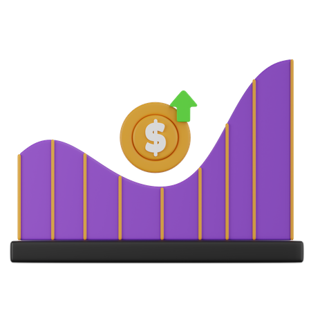 Financial Profit  3D Icon