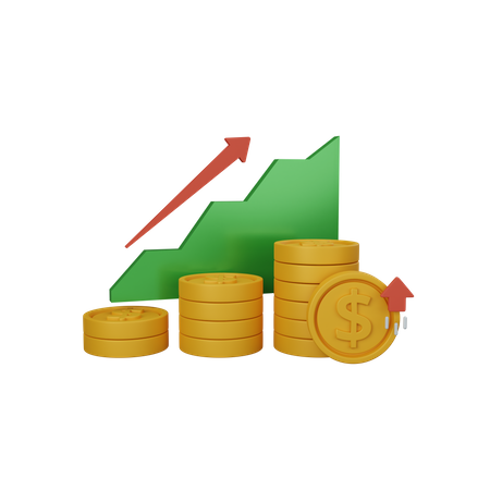 Financial Profit  3D Icon