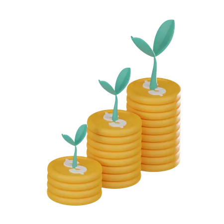 Financial Profit  3D Icon