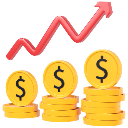 Financial Profit  3D Icon