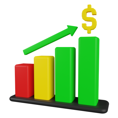 Financial Profit  3D Icon