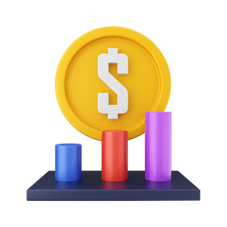Financial Profit  3D Icon