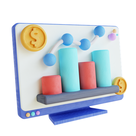 Financial Profit  3D Icon