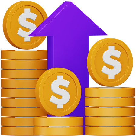 Financial Profit  3D Icon