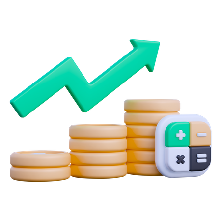 Financial Profit  3D Icon