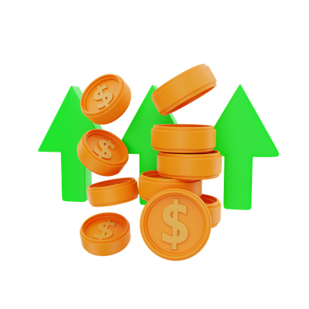 Financial Profit  3D Icon