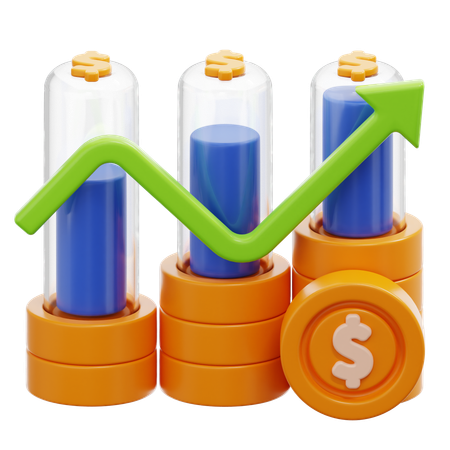 Financial Profit  3D Icon