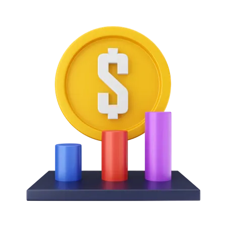 Financial Profit  3D Illustration