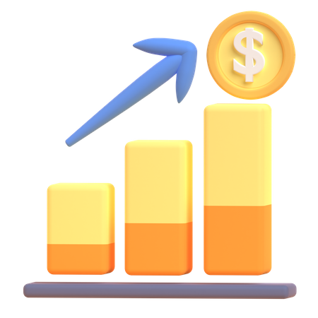 Financial Profit  3D Illustration